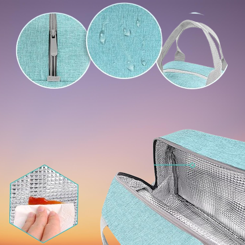 Stay Cool or Warm: The Ideal Insulated Lunch Bag for Any Occasion 3 Lunch Bag for Women & Men Adult Insulated Lunch Box, Small Leakproof Cooler Food Lunch Containers Reusable High Capacity Lunch Tote Bags for Work, Travel, Outdoo